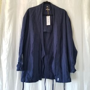 Ariella Navy Open-Front Women's Jacket
